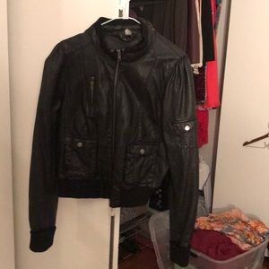 H&M faux leather jacket